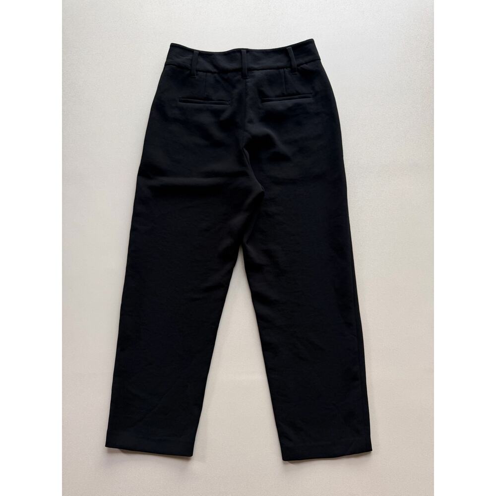 Wilfred by Aritzia Tie-Front Pant Women's Black High Rise Straight Leg Size 6 - Picture 6 of 14